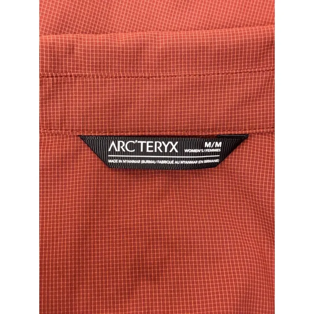 ARC'TERYX Ferine Shirt Medium Womens Nylon Ripstop Utility Burnt Orange_7